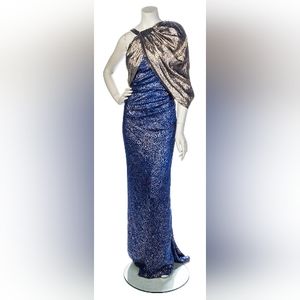 1980's Jacqueline De Ribes Couture Evening Gown